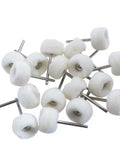 100Pcs Grinding Sanding Head Abrasive Buffing Wheels Polish Brush Drill Kit with white polishing heads for metal wood glass jewelry