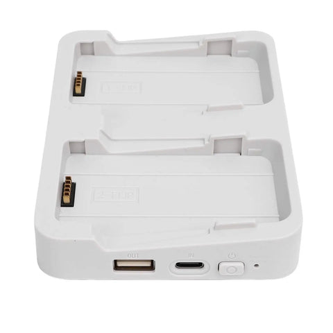 Dual Battery Charger Hub For Flip Drone 60W Fast Charging Station With Storage Mode And Power Bank Functionality Compact Portable
