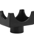 Beefy Heavy Duty Bottle Jack Axle Adapter For Dana 60 70 80 Axles, Steel Lift Saddle Attachment For 2 Inch And 3 Inch Tubes, Black