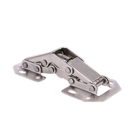 Rotating Concealed Cabinet Hinges With Foldable Design Hydraulics Soft Close No Drill Installation silver steel hinge