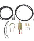 Upgrade Your Ride With This Killer Fuel Line Kit For Chevy Cobalt Ion And Pontiac G5 Models From 2005 To 2010 Perfect Fit For All The Cool 2.2L Engines Out There So You Can Keep Cruising Smooth Without Any Leaks Or Woes On The Road Ahead Today. Fuel injection hose kit with filter, clamps, and fittings on white background