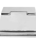 Heavy Duty Beveled Double Sided Shower Door Hinge Fits 8 To 12 Mm Tempered Glass Crafted From Corrosion Free 304 Stainless Steel close-up view