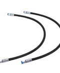 2 Pack Excavator Diverter Valve Hoses With Quick Connects One Quarter Inch Interface M14 Rubber Hoses Rated 60 MPa 8702 PSI