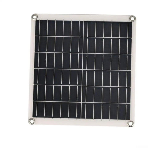 Integrated solar panel for Solar Powered Fan With USB Power Supply For Outdoor Camping RV Greenhouse Dog Kennel And Trailer