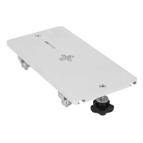 Aluminum router table insert plate for Electric Jig Saw Flip Board With Aluminum Router Table Insert Plate For Woodworking Precision Center Hole Bushing Stable Work Bench And Fixing Hardware For Accurate Pro Grade Repeatable Cuts