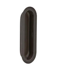 Oblong Wrought Brass Flush Closet Pull Three Nine Sixteenth Inch By One Five Sixteenth Inch By One Half Inch Oil Rubbed Bronze Finish Model 223B10B