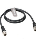 M12 X Code 8-Pin Male To Male Ethernet Cable Cat7e Gigabit Shielded IP67 for Industrial Cameras, 2m coiled view