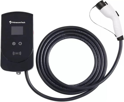 Smart Level 2 EV Charger For Europe And Asia Type 1 J1772 US Ready with 7.5 Meter Cable and Real Time Display