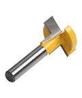 Premium Orange T-Slot Milling Cutter With 8x27mm Carbide Edge showing solid carbide construction for precision woodworking.