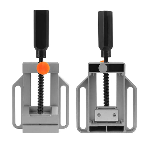 Beefy 2.5 Inch Quick Release Drill Press Vise for Drilling Machine and Milling Projects, Portable Bench Clamp Vise with Rapid Adjust, Heavy Duty Tabletop Vise for Precision DIY Woodworking and Crafts, front and side view