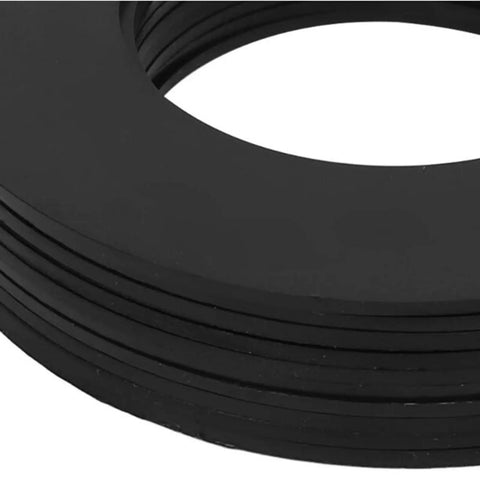 40mm Bucket Pin Shims Kit - 10-Piece Engineering PP Spacers And Washers For Compact Excavators And Skid Steers, Dust Shield To Cut Debris, Pro-Grade Wear-Resistant Pin Joints For Hardcore Dirt Work, black PP shims stacked