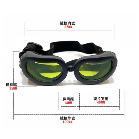 Top Shelf Laser Protection Goggles For Tiny Paws And Furbabies featuring UV400 anti-glare lenses and rust-proof black frame.