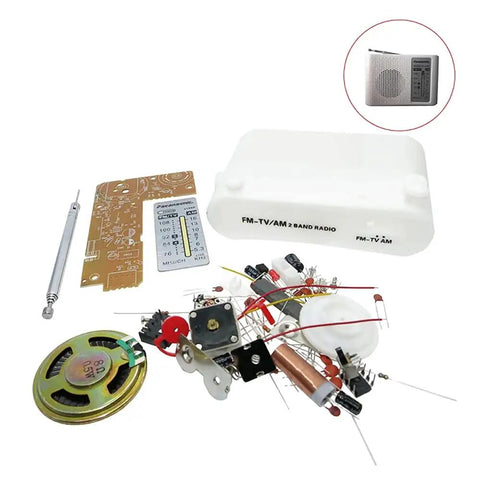 AM FM Radio Kit Parts CF210SP Suite For Ham Radio Gearheads, DIY Build For Advanced Hobbyists Not For Beginners, kit components