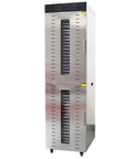 Heavy Duty Forty Tier Food Dehydrator With Stainless Steel Mesh Trays and Adjustable Digital Timer for Curing Fruit, Beef Jerky, Fresh Herbs and Green Peppers Big Boy Capacity Setup.