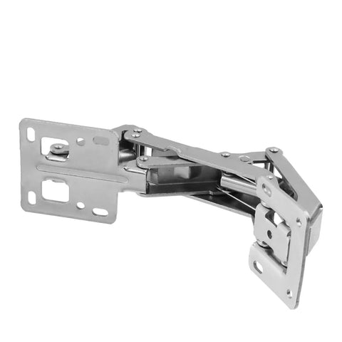 Two Pairs Of Four Hinges 175 Degree Soft Close Cabinet Hinges For Hidden Frameless Lazy Susan And Cupboard Doors with silver finish