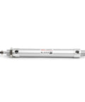 Aluminum Alloy Pneumatic Mini Air Cylinder 16mm Bore 100mm Stroke Double Acting With NPT 1/8 Port shown horizontally