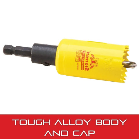 Deep Cut Hole Saw With Arbor And Abrasion Resistant HSS Teeth For Quick Cuts Through Metal Steel And Wood 2 Inch Diameter