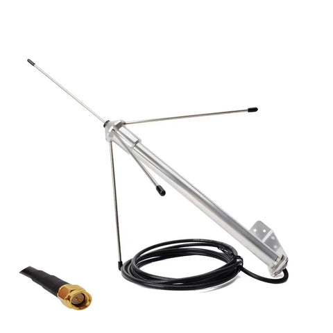 433MHz 3dBi Omni Antenna with 9.8 Ft RG58 Coax Cable 50 Ohm GSM Antenna SMA Male Plug Mount Bracket visible