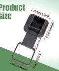 2 Inch Trailer Hitch Cover American Flag Tube Plug Insert Cap dimensions and measurements