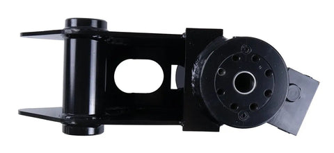 New Platform Rotator Actuator Part 1001181057 for JLG Articulating Boom Lift top view showing durable metal construction.