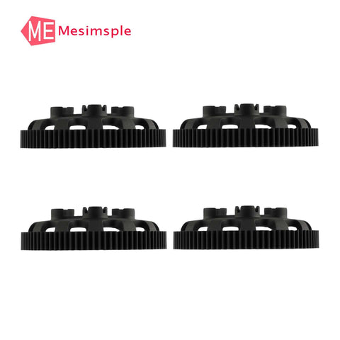76T 48P Spur Gear Set Four Pieces With Six Body Clips For 1/10 Slash 2WD VXL Rustler Stampede Bandit XL-5 Series RC Cars Upgrade Parts