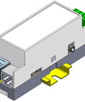 Low Profile DIN Rail Enclosure For Home Automation And PLC Switch Boxes, ABS Electrical Box With 35mm Rail Compatibility