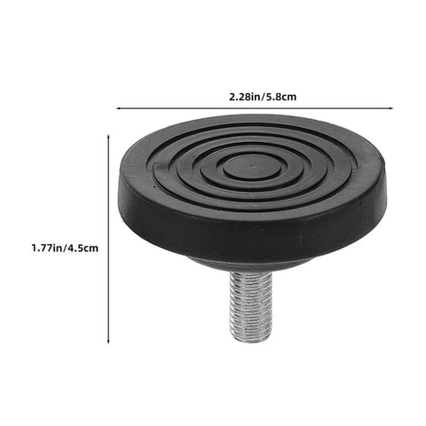 Rubber Adjustable Leveling Feet 4 Pack Screw In Furniture Glides For Treadmills And Bikes Anti Vibration Floor Pads No Wobble Stability