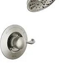 Esato 14 Series Single-Handle Tub And Shower Trim Kit with 5-Spray H2Okinetic PowerDrench Shower Head SpotShield Brushed Nickel Finish