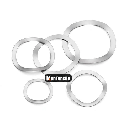Badass Rock Solid 240 Piece Wave Washer Assortment Kit Using M3 To M25 Metric Sizes Made From Top Shelf 304 Stainless Steel, assorted wave washers.