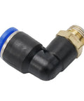 1/8 Inch L Fitting Connector Tube For 8mm OD Tire Changer Machines Pro Grade High Pressure Quick Connect Heavy Duty Steel