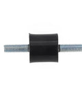 Heavy Duty Rubber Vibration Isolator With Male Thread Anti Shock Damper M5, compact rubber mount with steel thread for noise reduction.