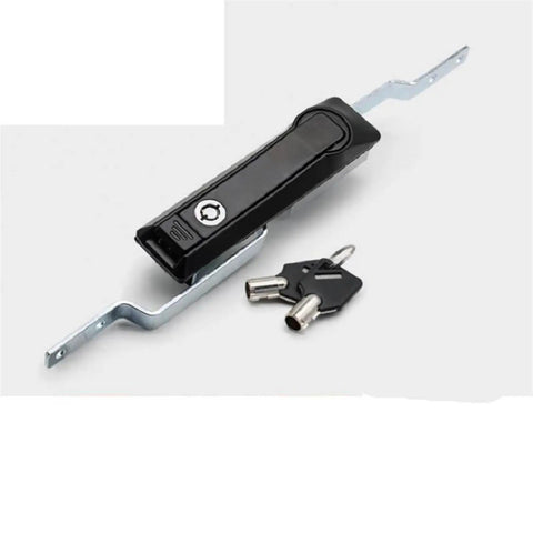 MS828 Beefy Power Distribution Cabinet Lock With Pull Handle for Charging Pile Network Doors with keys shown