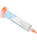 217 Degree Celsius High Temp Solder Paste For PCB Repair And BGA IC Soldering, needle tube, 45g, angled view