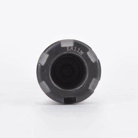 Heavy Duty Er11m 150L Collet Chuck Holder With Straight Shank Extension For Lathe And Cnc Milling Tools viewed from the front.