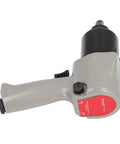 Badass Torque Pneumatic Air Impact Wrench With 1/4 Inch Drive Heavy Duty Aluminum Build For Up To 410 Nm showing grip and anvil.