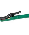 Heavy Duty Copper Welding Clamp Holder For 300 To 1000 Amps Electrode Grip With Rock Hard Handle For Safe Home Garage Projects And Auto Repair Work, showing a close-up of the grip and copper contact.