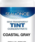 Coastal Gray Wood Stain Tint Concentrate Semi Transparent 4 Oz bottle showing front label for outdoor use and wood protection.