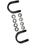 Rear Shaft Universal Joint U Bolt Kit Easy Install Replacement For Driveshaft And U Joint Assembly All Joints Kit For Reliable Drivetrain Performance Heavy Duty Universal Joint Hardware For SUVs Trucks And Suburban Cruisers, black U-bolts with nuts and washers