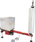 Semi Automatic Electric Stretch Film Dispenser For Pallet Wrapping With Heavy Duty Build, 25W Motor, 30 RPM, Handles 12 To 28 Inch Film, 110V
