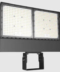 Hella Bright Badass LED Floodlight Twistlock Photocell Trunnion Mount features dual panels for high-intensity 400W output.