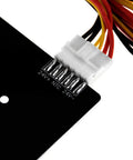 Close-up of power connector on 310x310mm Aluminum Heated Bed For CR10 3D Printer, 24V 220W Hotbed with power wire kit