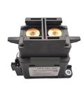 Heavy Duty 200 Amp 750V DC Contactor Relay With 12V Control Coil For EV Charging Stations Solar Power Kits And Battery Storage, front view.