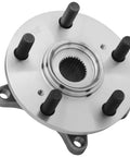 2-Pack Front Wheel Hub Bearing Assembly For Front Left And Right Ready To Roll For 2017-2020 Civic Type R And 2021 Civic Type R Limited Edition 2.0L 4-Cylinder Type R Submodels Only, close-up view of hub with bolts.