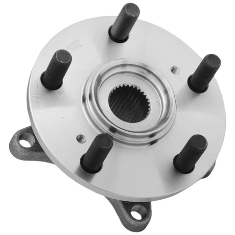 2-Pack Front Wheel Hub Bearing Assembly For Front Left And Right Ready To Roll For 2017-2020 Civic Type R And 2021 Civic Type R Limited Edition 2.0L 4-Cylinder Type R Submodels Only, close-up view of hub with bolts.