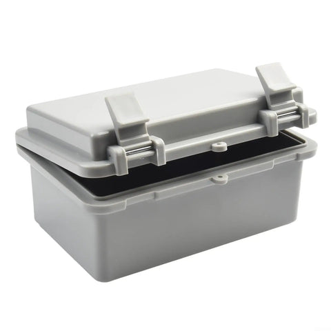 Outdoor ABS Plastic Electrical Enclosure Box Weatherproof and Dustproof IP65 Rated, 100x150x70 mm, open lid, rugged housing
