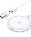 Wireless MagSafe Charger For iPhone 12-17 And AirPods Pro: 360 Degree Magnetic Alignment, case-friendly, dual ports, travel pad
