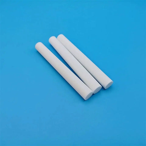 Set of 2 Boss High Temp Ceramic Rods for Insulation and Heat Handling, Diameter 4 to 20 mm, Length 20 to 200 mm on blue background