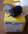 All Black 15A 125V Edison Male Plug UG Underground Style Electrical Connector on box