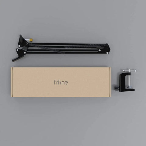 Heavy Duty Microphone Arm Stand With Suspension Boom, Anti Scratch Desk Clamp Up To 2 Inches, Fixed Knob Lock Prevents Sag