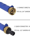 Beast Mode High Pressure Power Washer Wand With Dual Spray Tips showing hose connectors for 3/4" and 1/2" garden hoses.